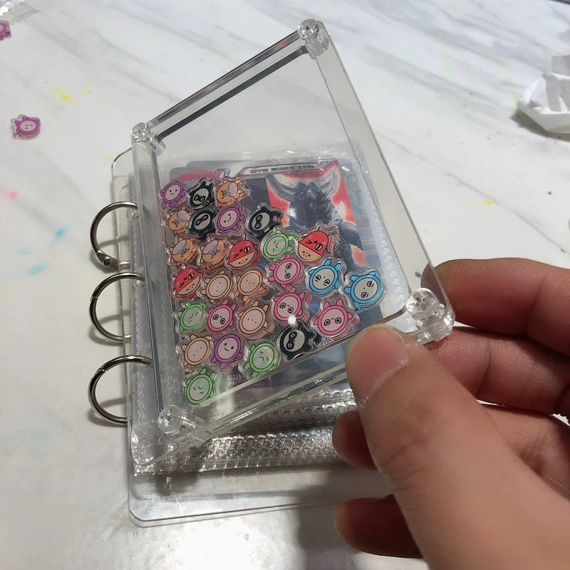 Photo Album 3" Cards Holder DIY Acrylic Charms Shaker Accessories