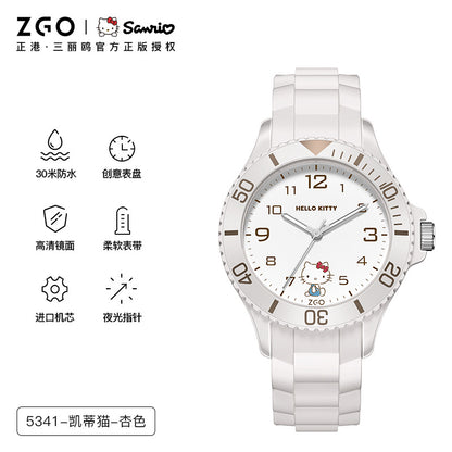 Hello Kitty Women's Quartz Watch 30M Waterproof Glow in the Dark