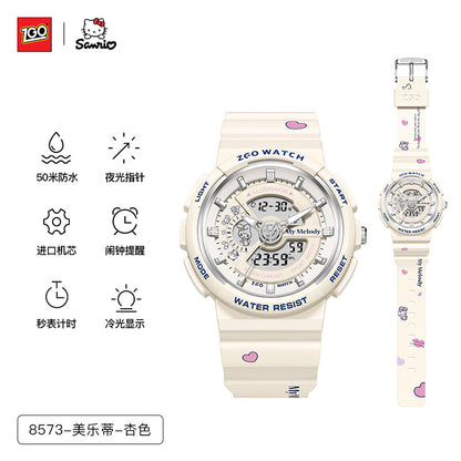 Cinnamoroll/Hello Kitty Sport Watch 50M Waterproof Glow in the Dark