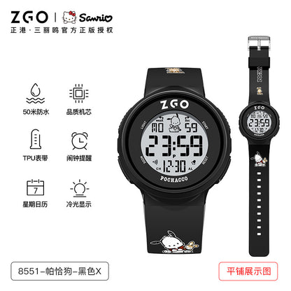 Hello Kitty/Cinnamoroll/My Melody Sports Watch 50M Waterproof Glow in the Dark