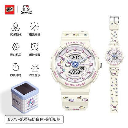 Cinnamoroll/Hello Kitty Sport Watch 50M Waterproof Glow in the Dark