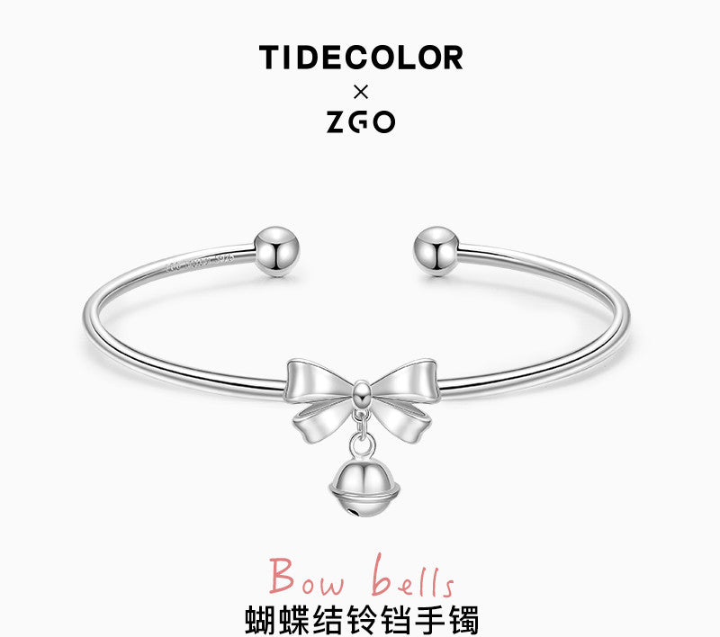 Bow Bell 925 Sterling Silver Bracelet
