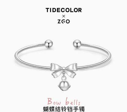 Bow Bell 925 Sterling Silver Bracelet