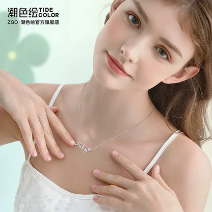 Lucky 4-Leaf Clover 925 Sterling Silver Necklace