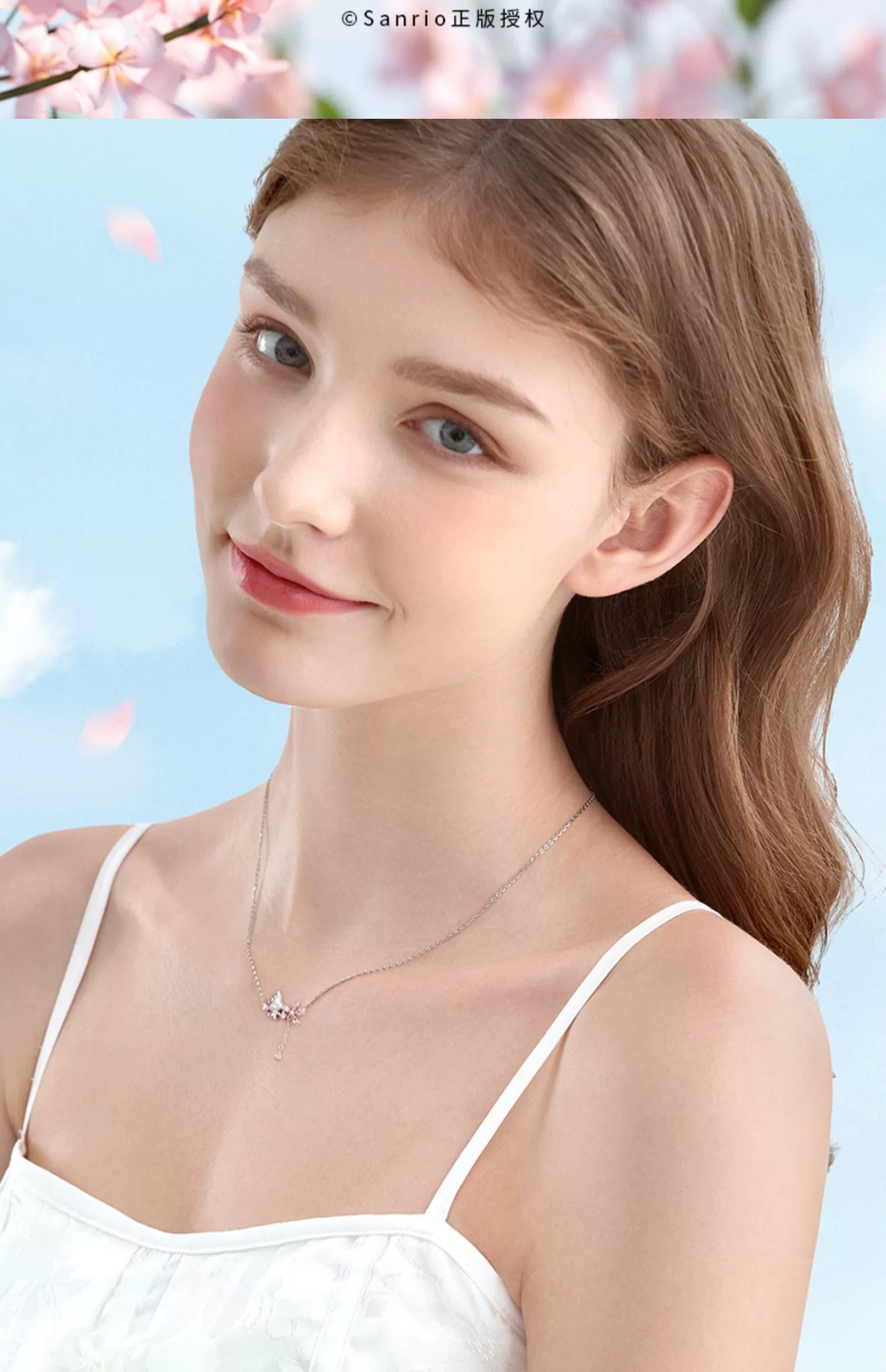 My Melody Sakura 925 Sterling Silver Necklace