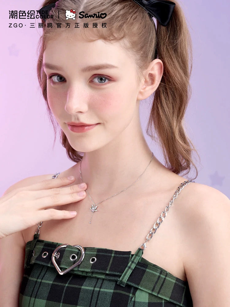Kuromi Cupid's Heart 925 Sterling Silver Necklace