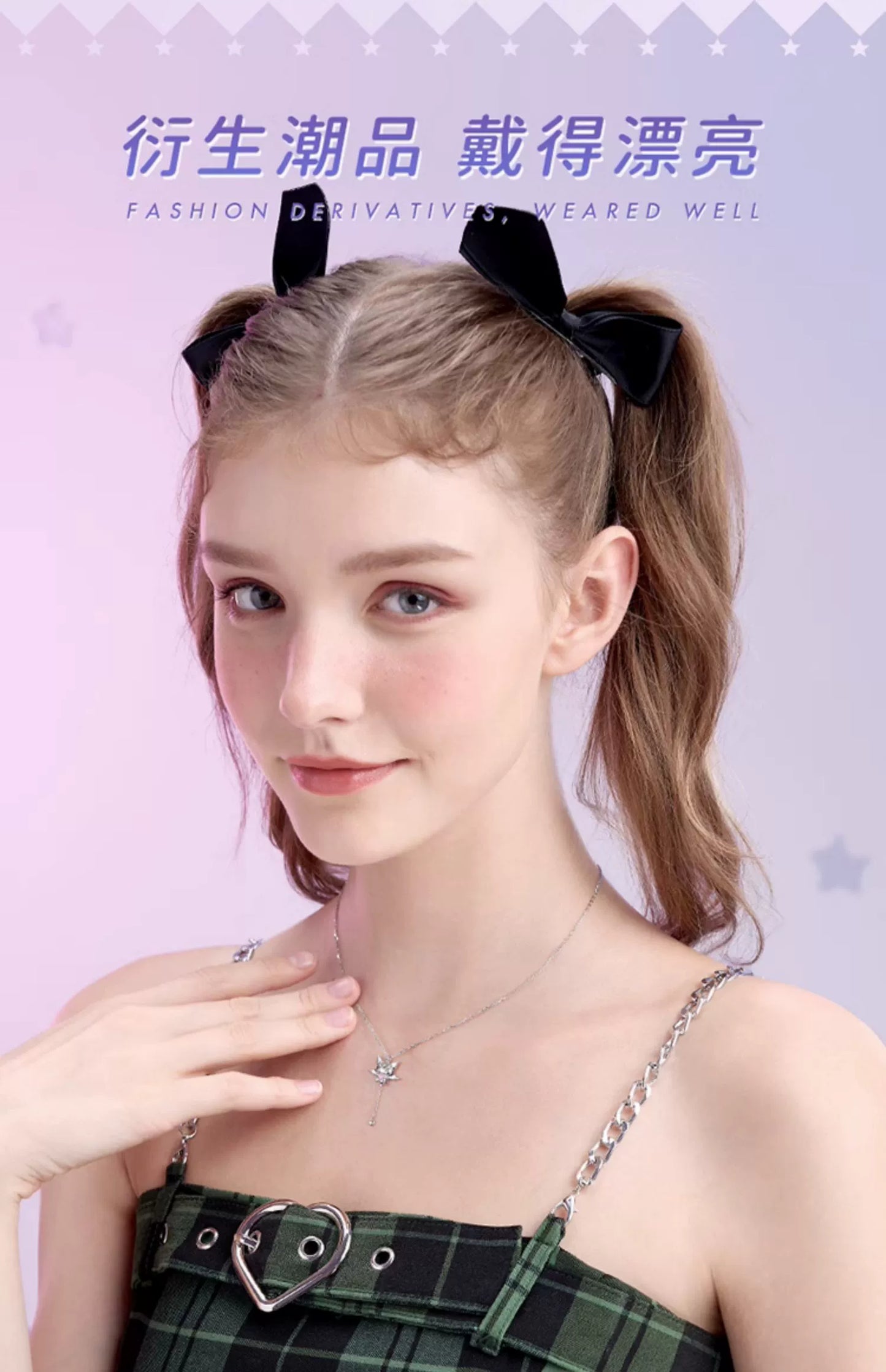 Kuromi Cupid's Heart 925 Sterling Silver Necklace