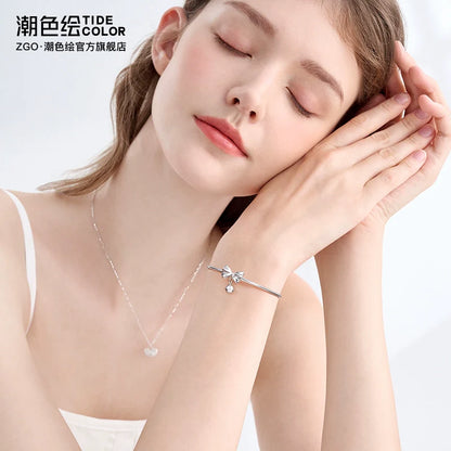 Bow Bell 925 Sterling Silver Bracelet