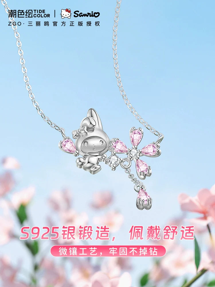 My Melody Sakura 925 Sterling Silver Necklace