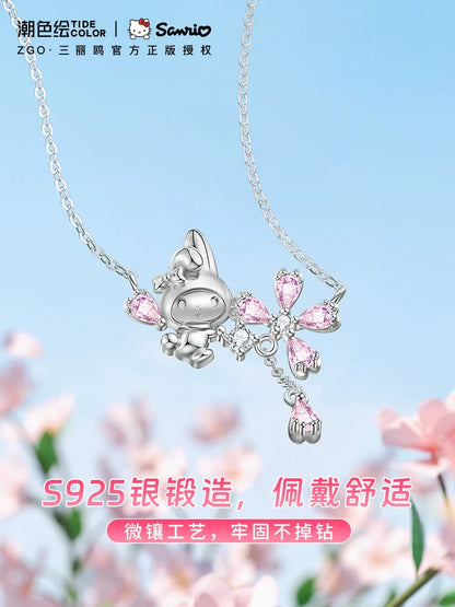 My Melody Sakura 925 Sterling Silver Necklace