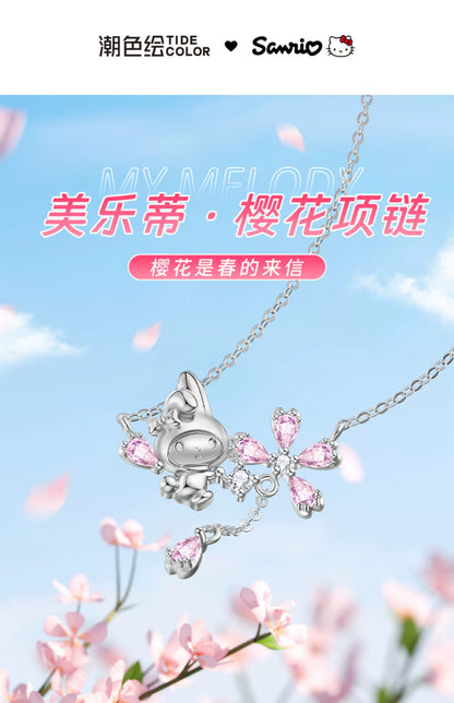 My Melody Sakura 925 Sterling Silver Necklace
