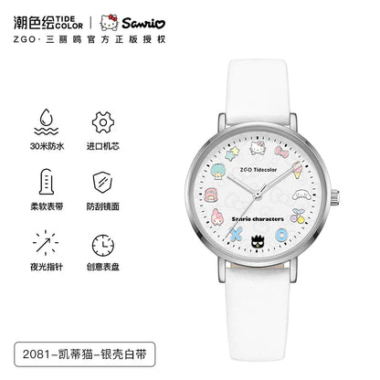 Sanrio Characters Quartz Watch 30M Waterproof Glow in the Dark