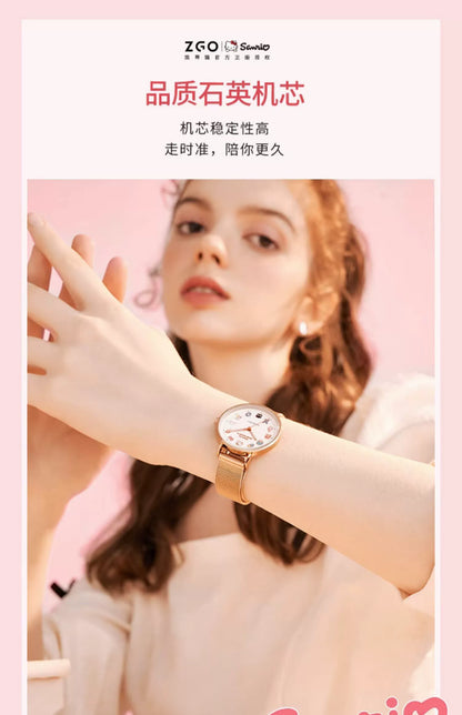 Sanrio Characters Quartz Watch 30M Waterproof Glow in the Dark