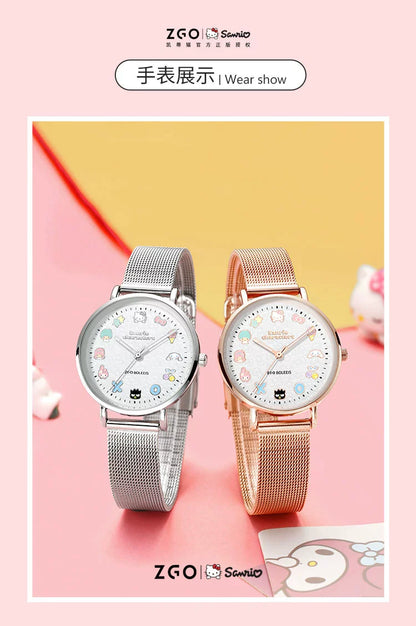 Sanrio Characters Quartz Watch 30M Waterproof Glow in the Dark