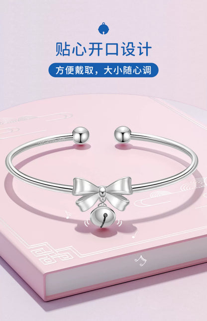 Bow Bell 925 Sterling Silver Bracelet