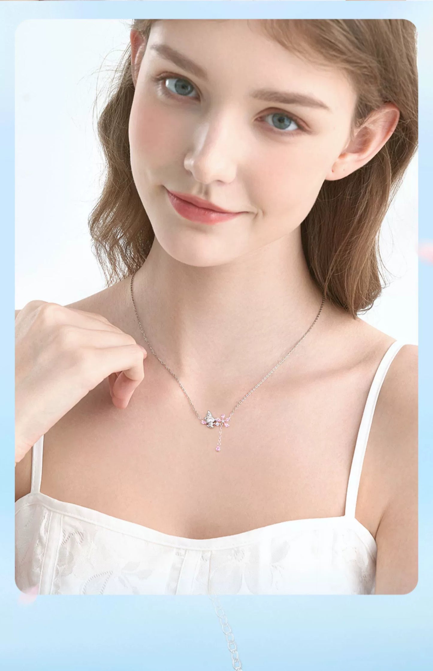 My Melody Sakura 925 Sterling Silver Necklace