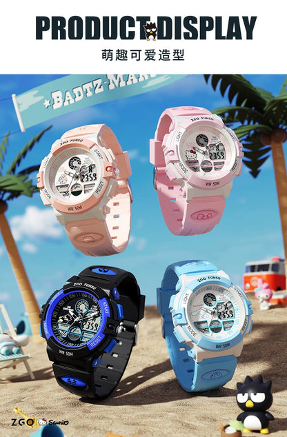 Bad Badtz-Maru Sports Watch 50M Waterproof Glow in the Dark